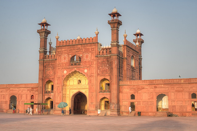 The entrance gate of Badshahi or Emperor's Mosque