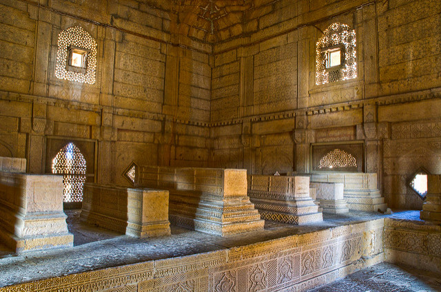 Calligraphy in Carved Sandstone at mail thatta sindh