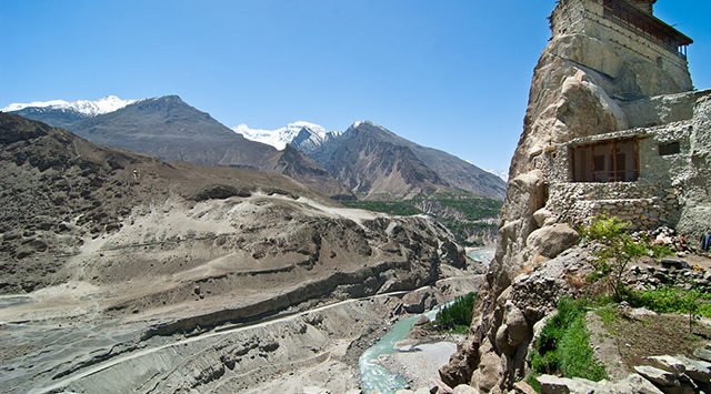 View of Silk Road from the Altit Fort Hunza