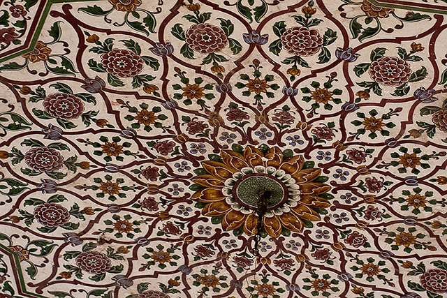 Fresco Paintings in the Dome of Kamran Baradari