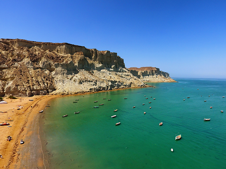 beach at the arabian sea near gawadar balochistan pakistan